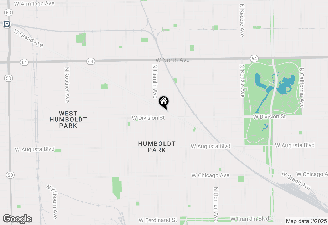 Map of 3705 W Grand Avenue, Chicago, IL 60651