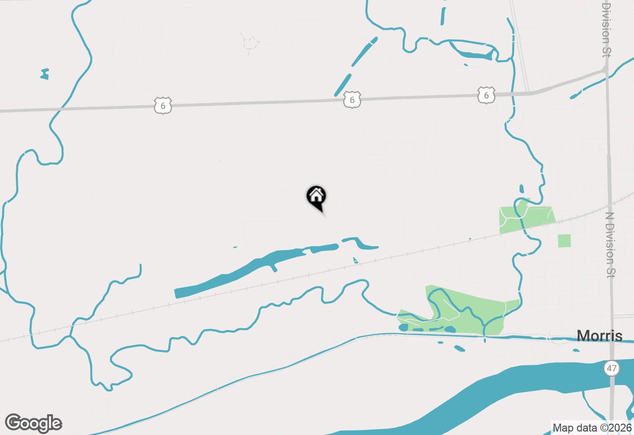 Map of 826 S Edgewater Drive, Morris, IL 60450