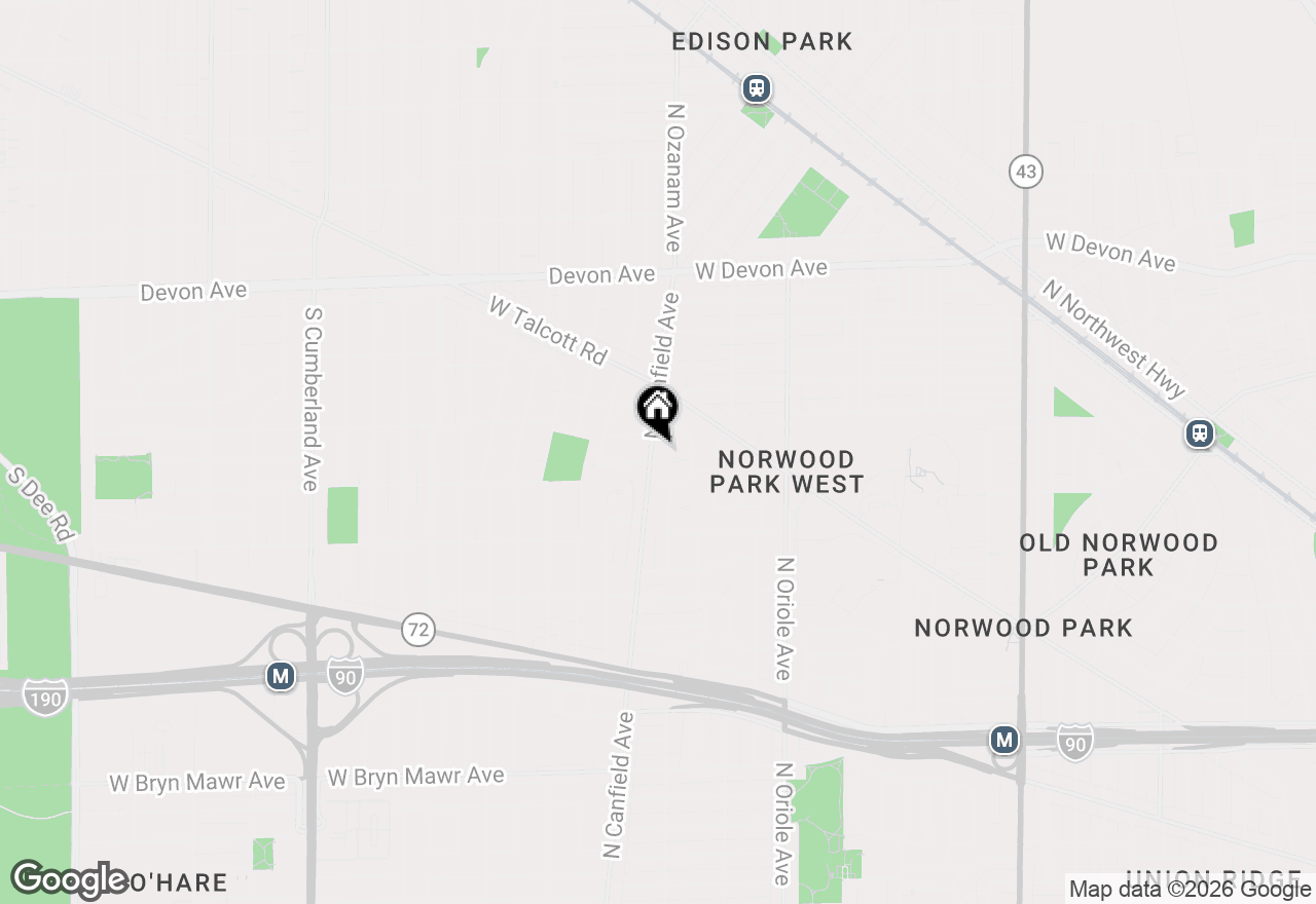 Map of 6133 N Canfield Avenue, Chicago, IL 60631