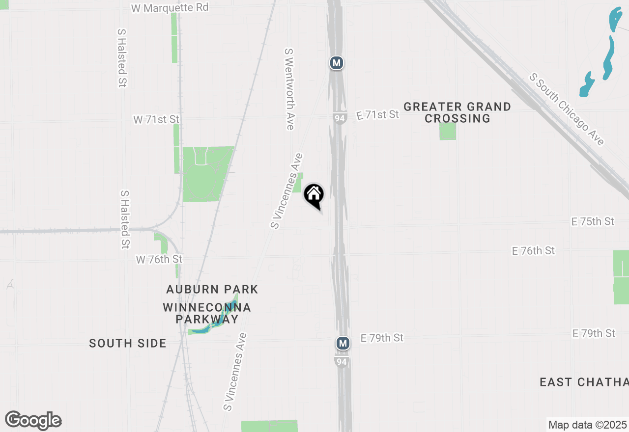 Map of 7433 S Perry Avenue, Chicago, IL 60621