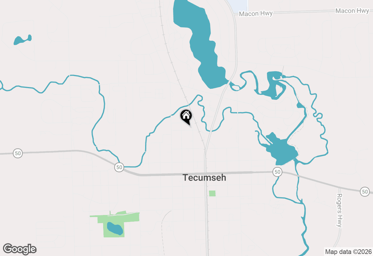 Map of 207 Bidwell Street, Tecumseh, MI 49286