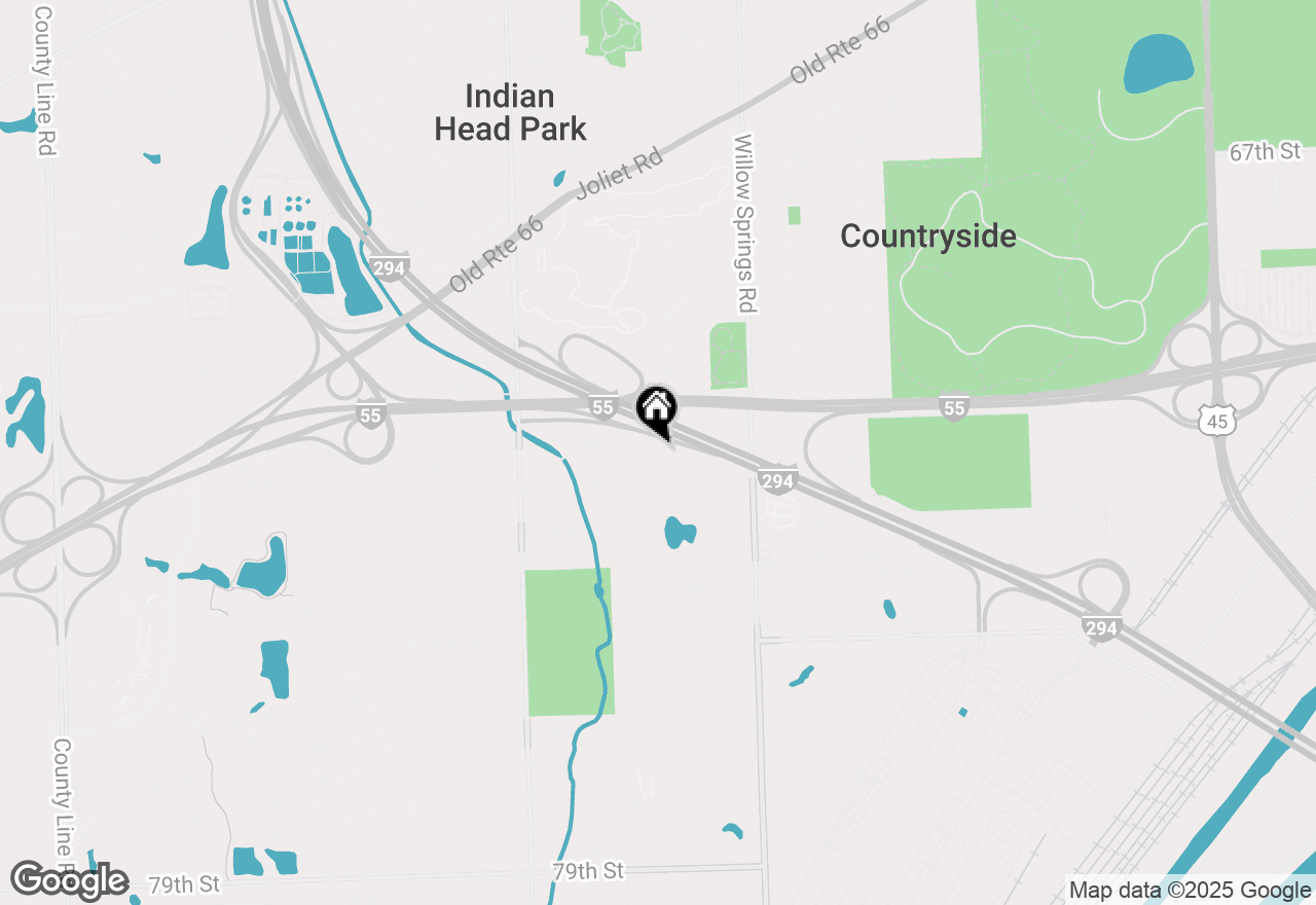 Map of 11006 W 72nd Street, Indian Head Park, IL 60525