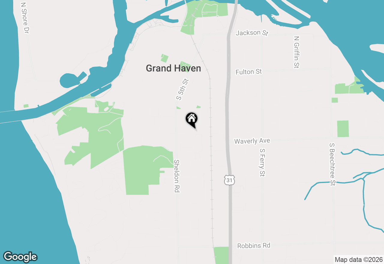 Map of 549 Colfax Avenue, Grand Haven, MI 49417