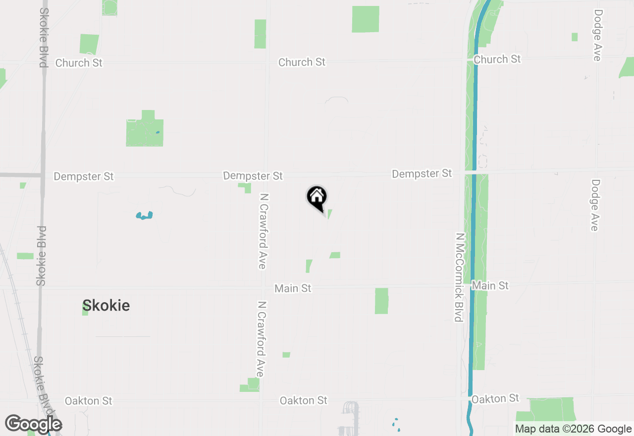 Map of 8624 Hamlin Avenue, Skokie, IL 60076