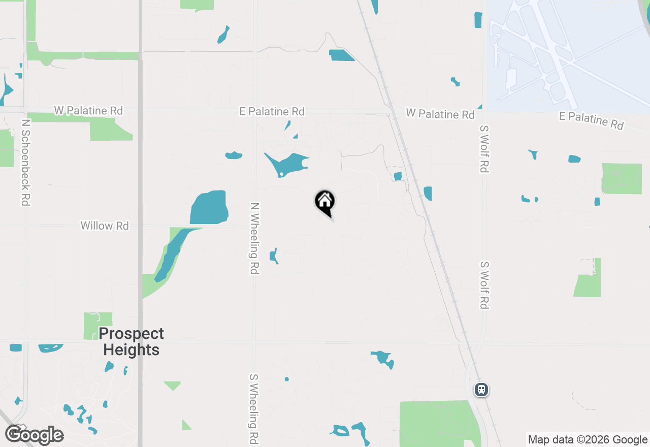 Map of 1975 Merlot Court, Wheeling, IL 60090