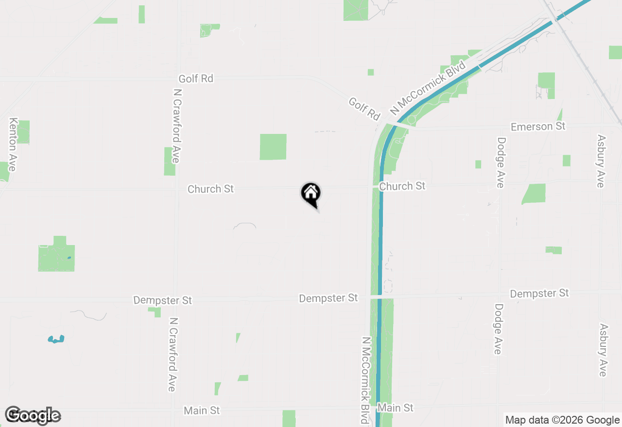 Map of 9200 N East Prairie Road #203, Evanston, IL 60203