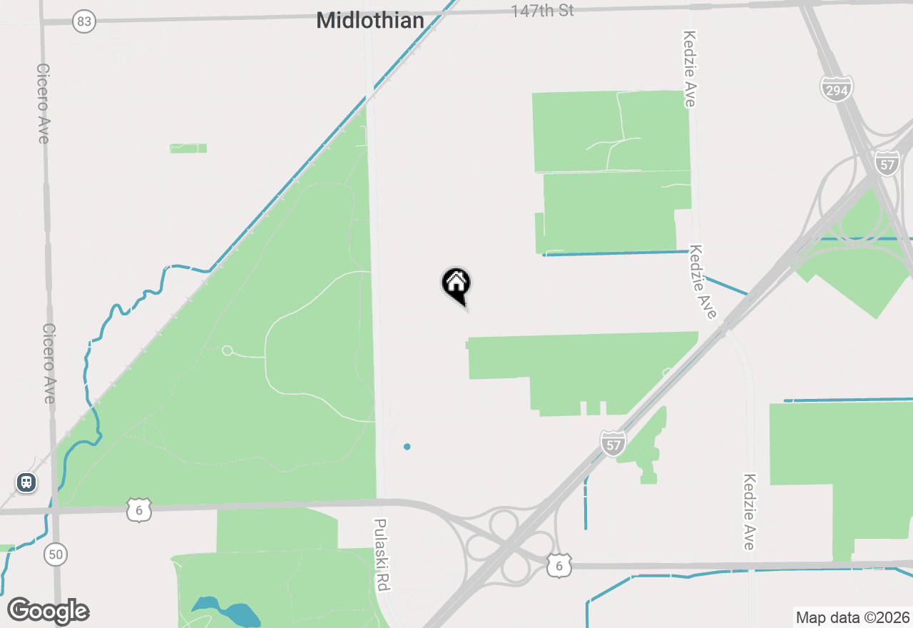 Map of 3763 153rd Street, Midlothian, IL 60445