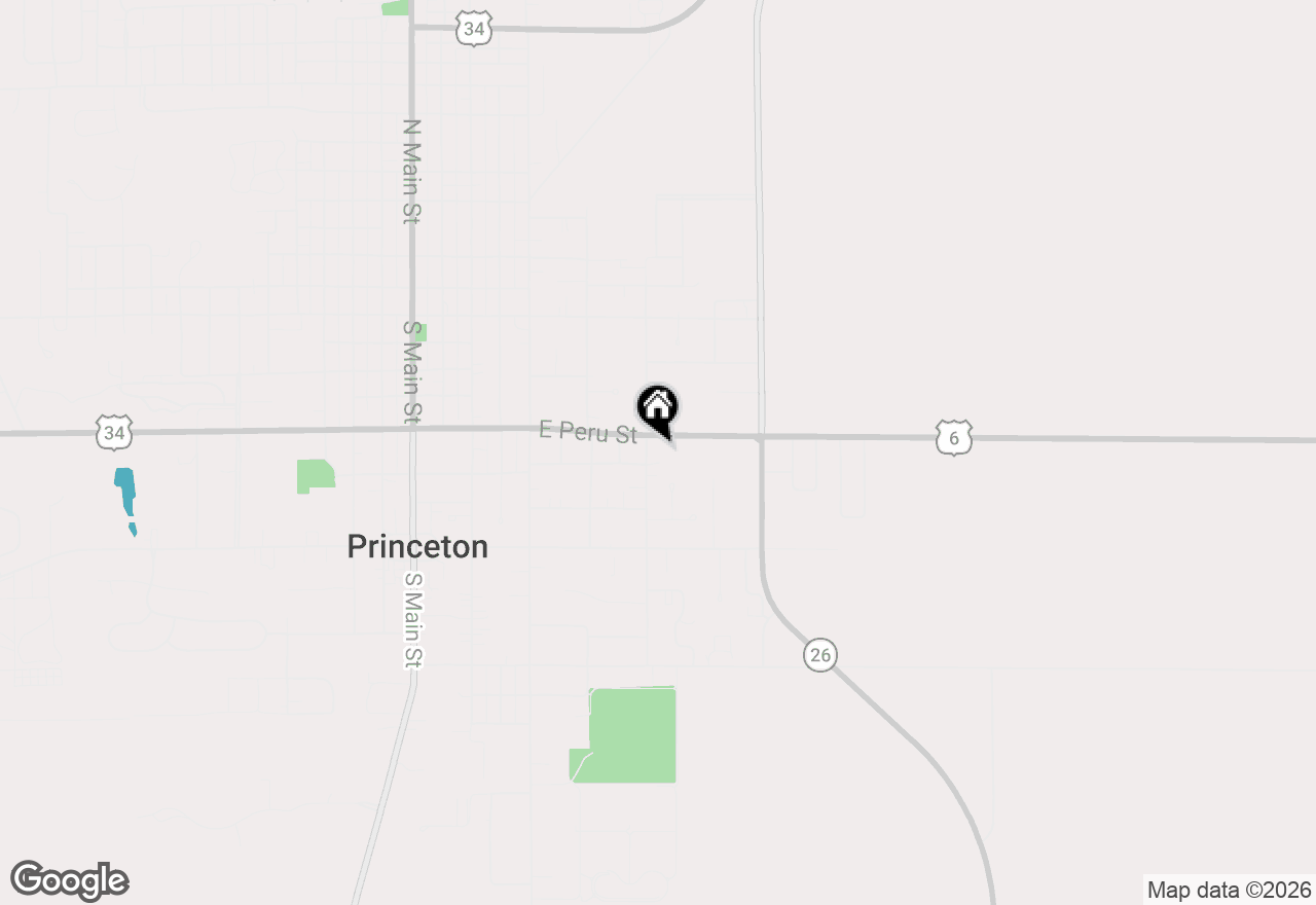 Map of 612 E Peru Street, Princeton, IL 61356