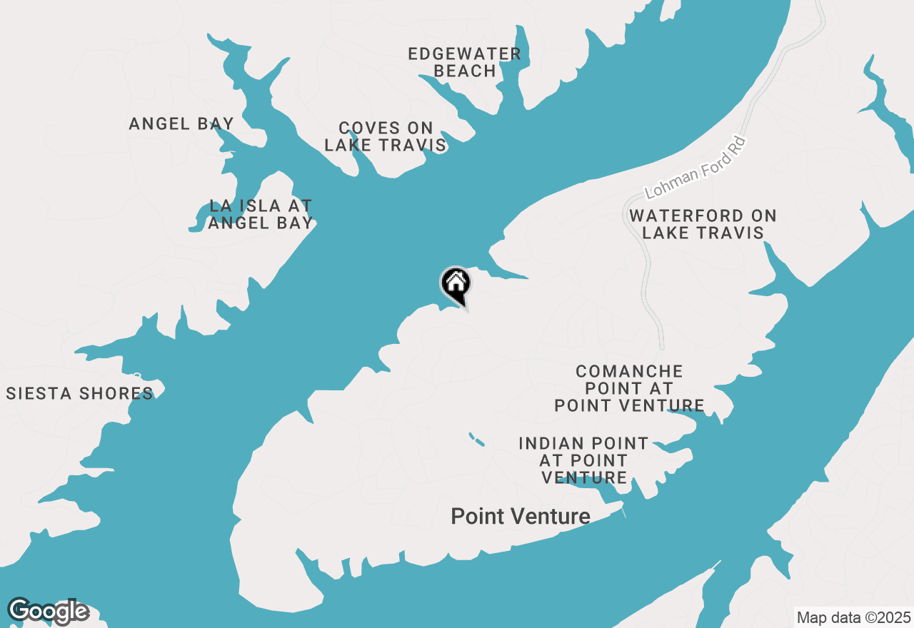 Map of 160 Lakefront Dr, Point Venture, TX 78645