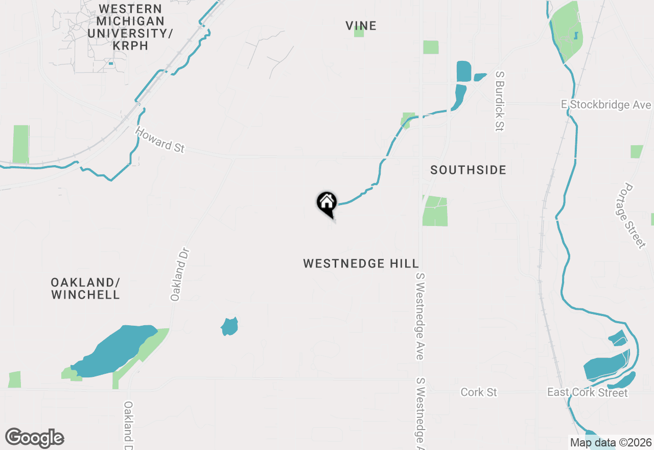 Map of 2008 Hudson Avenue, Kalamazoo, MI 49008