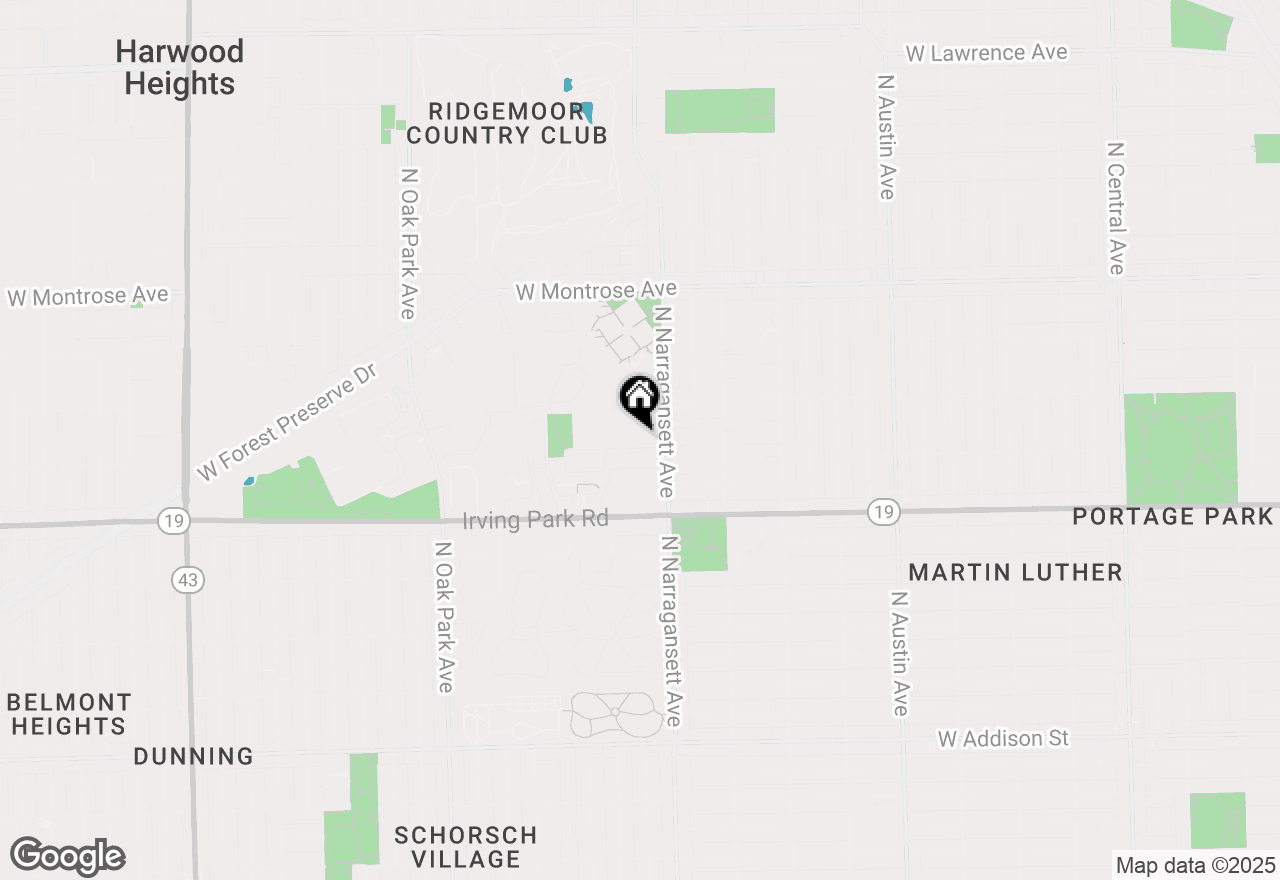 Map of 6430 W Belle Plaine Avenue #307, Chicago, IL 60634