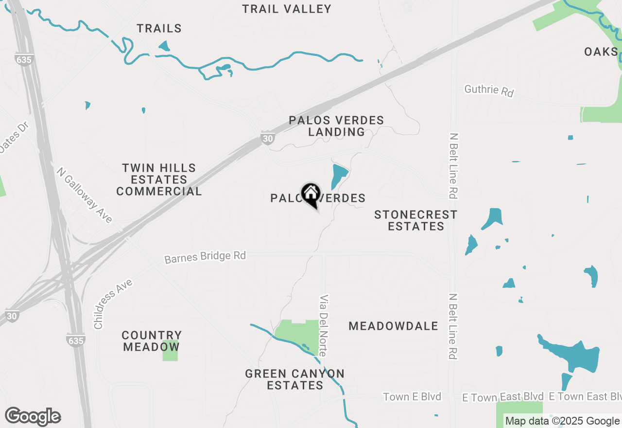 Map of 801 Via Avenida, Mesquite, TX 75150