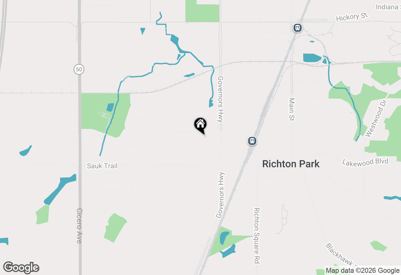Map of 22121 Karlov Avenue, Richton Park, IL 60471