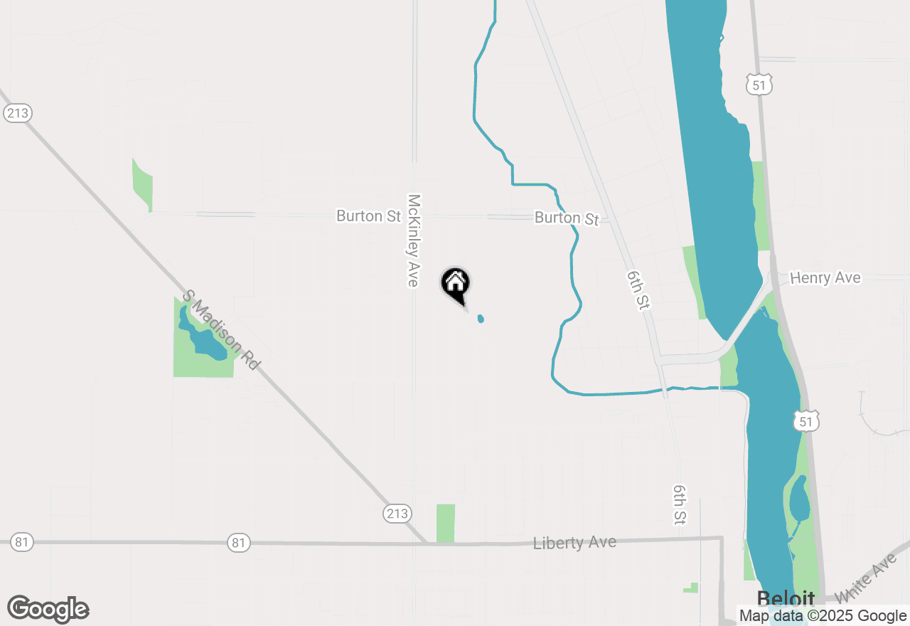 Map of 1643 Moore Street, Beloit, WI 53511