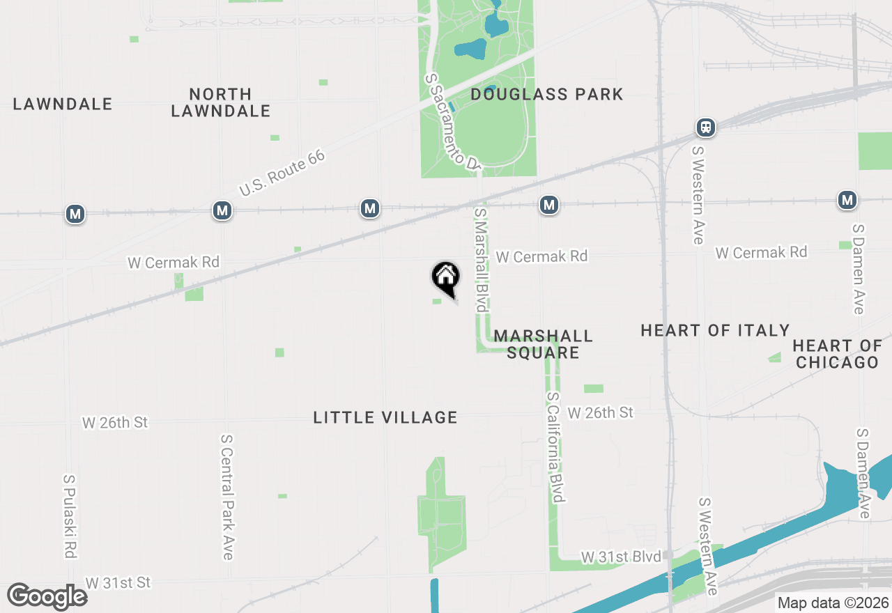 Map of 2311 S Whipple Street #2, Chicago, IL 60623