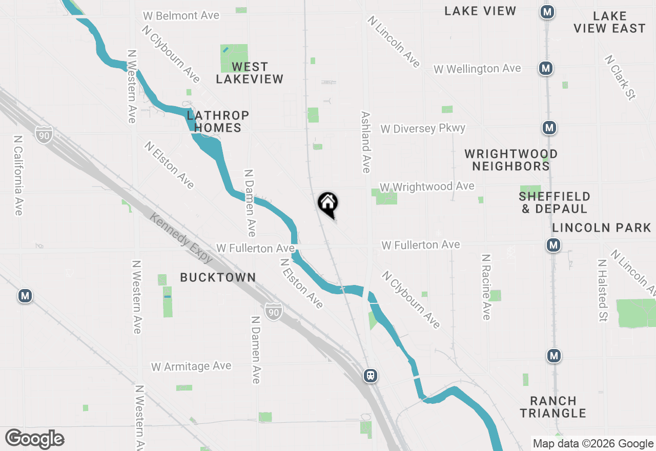 Map of 2470 N Clybourn Avenue #CH2, Chicago, IL 60614