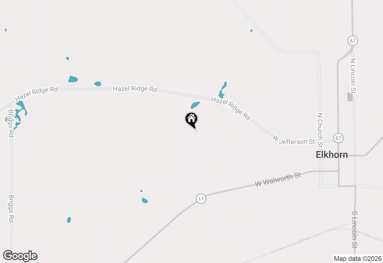 Map of 170 N Wild Flower Ln, Elkhorn, WI 53121
