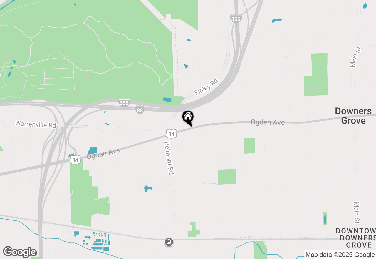 Map of 2055 Ogden Avenue, Downers Grove, IL 60515