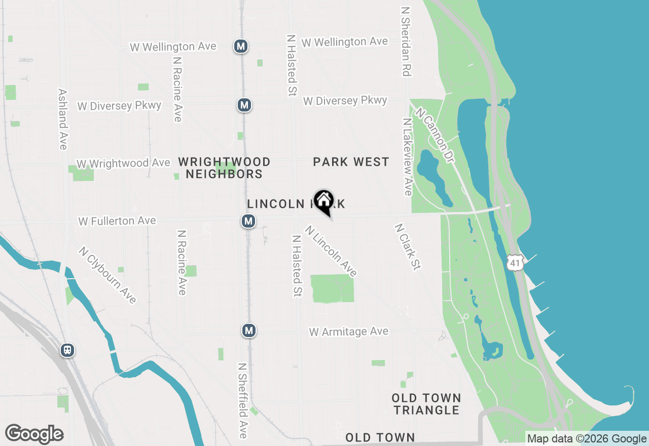 Map of 2350 N Orchard Street #601, Chicago, IL 60614