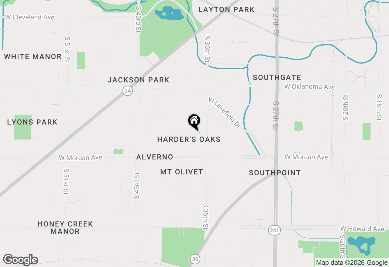 Map of 3363 S Princeton Ave, Milwaukee, WI 53215