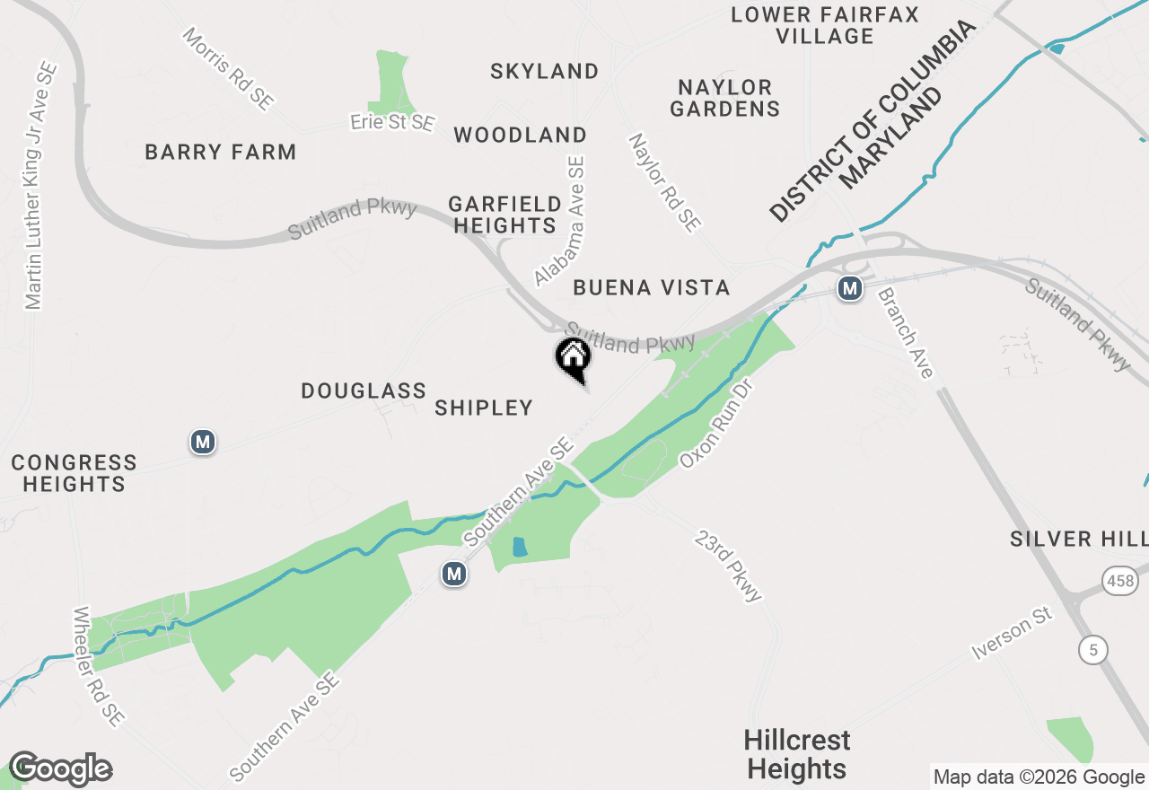 Map of 3426 24th Street Se, Washington, DC 20020
