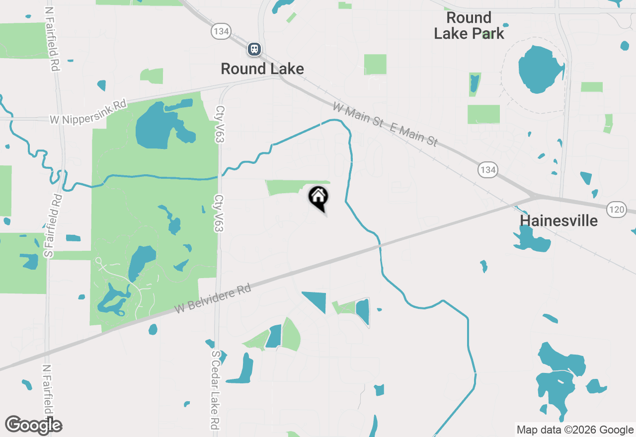 Map of 254 W Holly Court, Round Lake, IL 60073