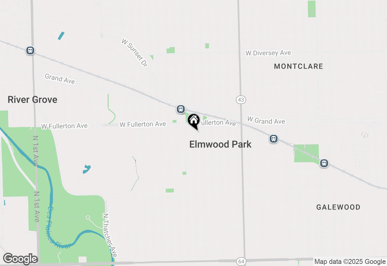 Map of 2321 N 75th Avenue, Elmwood Park, IL 60707