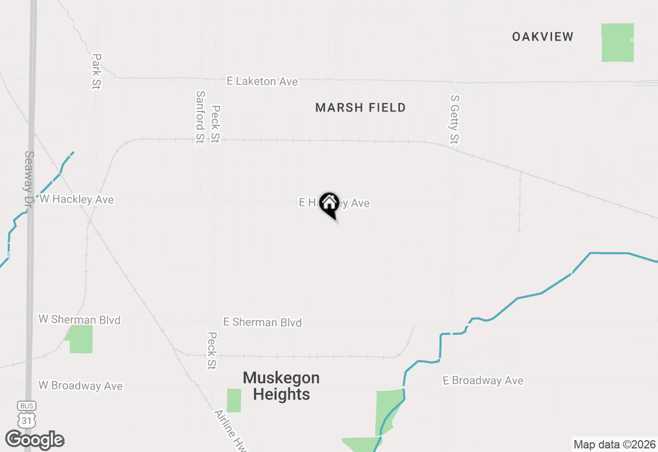 Map of 2237 Wood Street, Muskegon, MI 49444