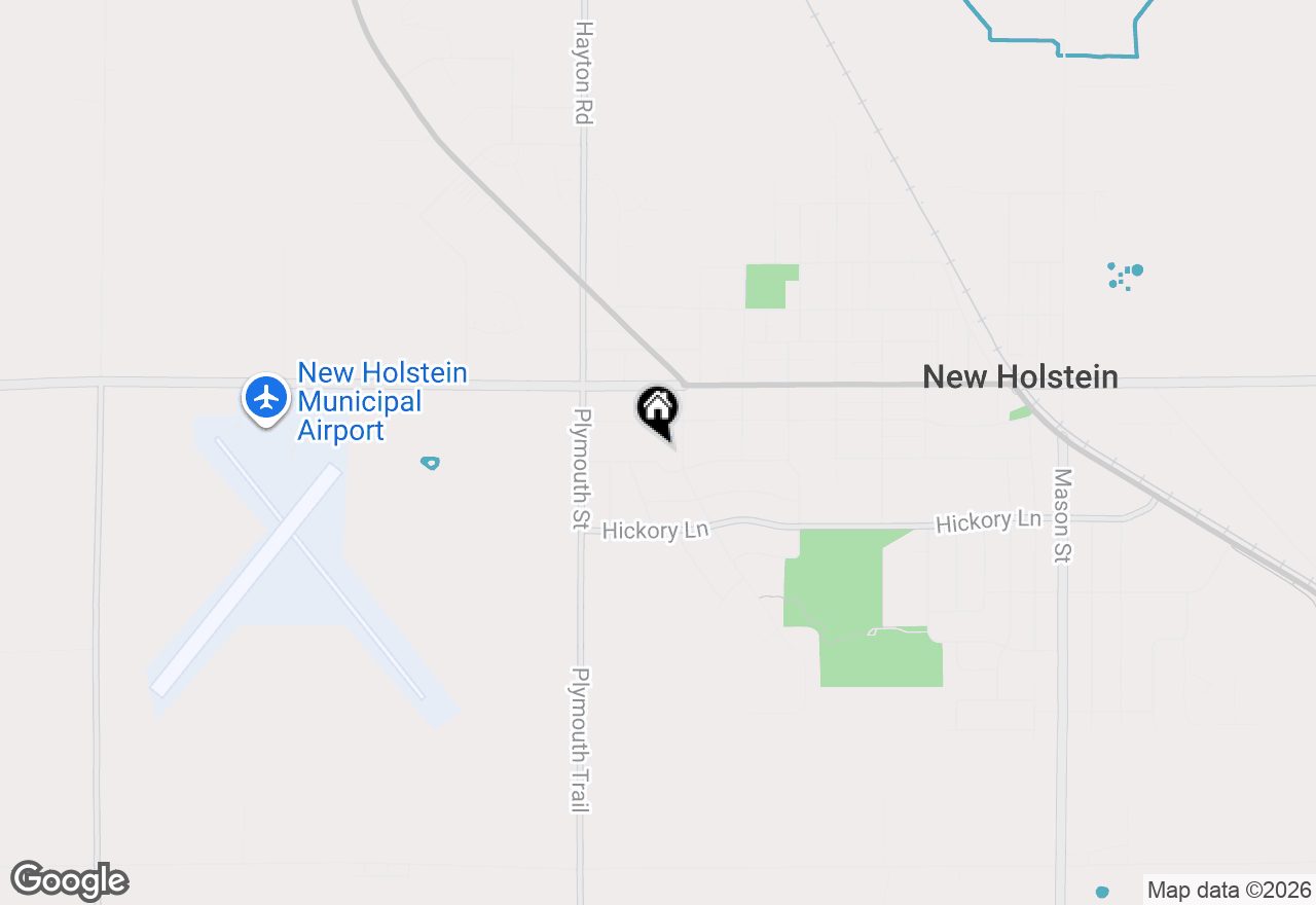 Map of 2306 Pleasant Ave, New Holstein, WI 53061