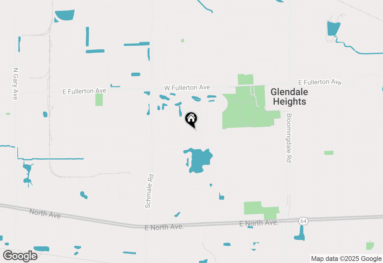 Map of 1436 Golfview Drive, Glendale Heights, IL 60139