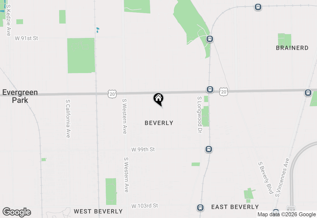 Map of 9604 S Hamilton Avenue, Chicago, IL 60643