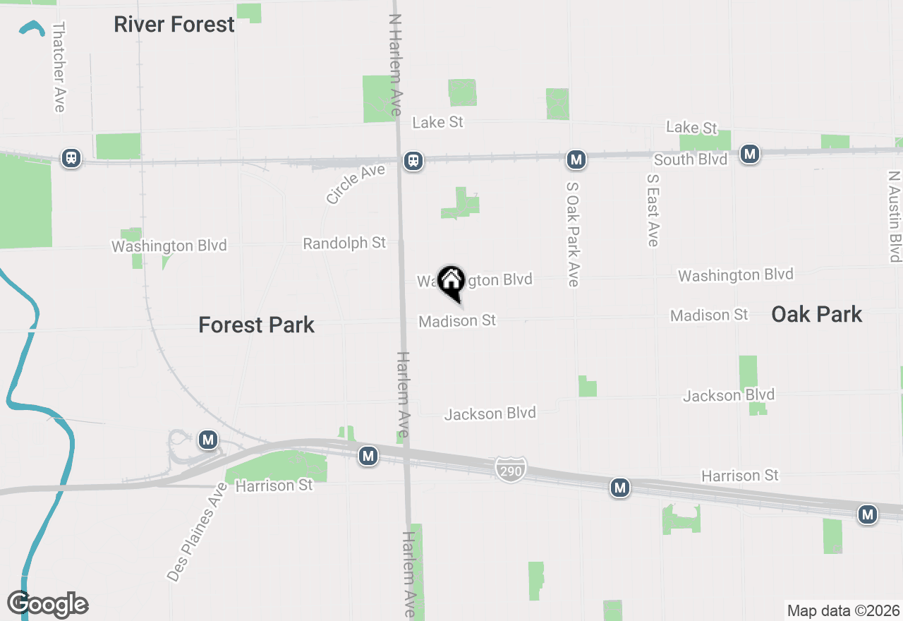 Map of 1038 Susan Collin Lane, Oak Park, IL 60302