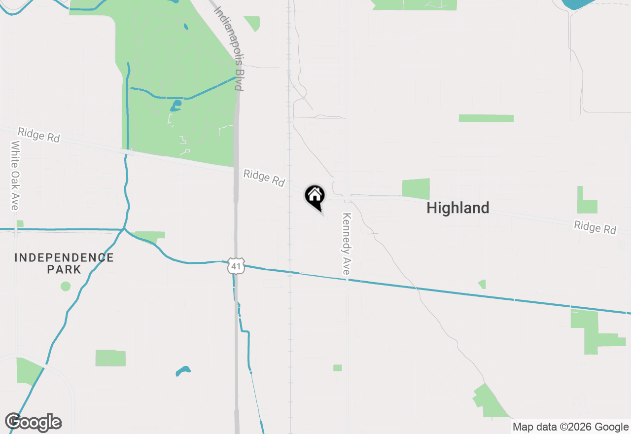 Map of 2649 Clough Avenue, Highland, IN 46322