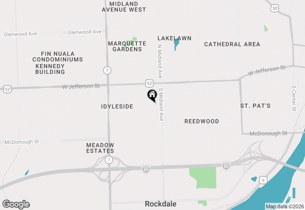Map of 1421 Woodbridge Road #2C, Joliet, IL 60436