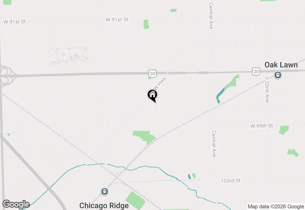 Map of 9700 Mcvicker Avenue #2N, Oak Lawn, IL 60453
