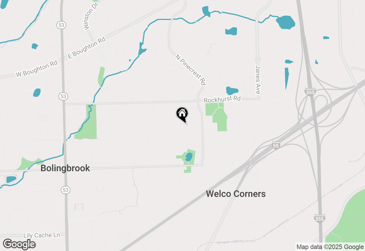 Map of 192 Vernon Drive, Bolingbrook, IL 60440