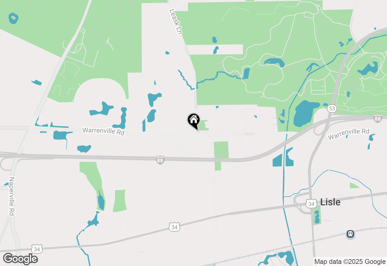 Map of 2105 Lillian Lane, Lisle, IL 60532