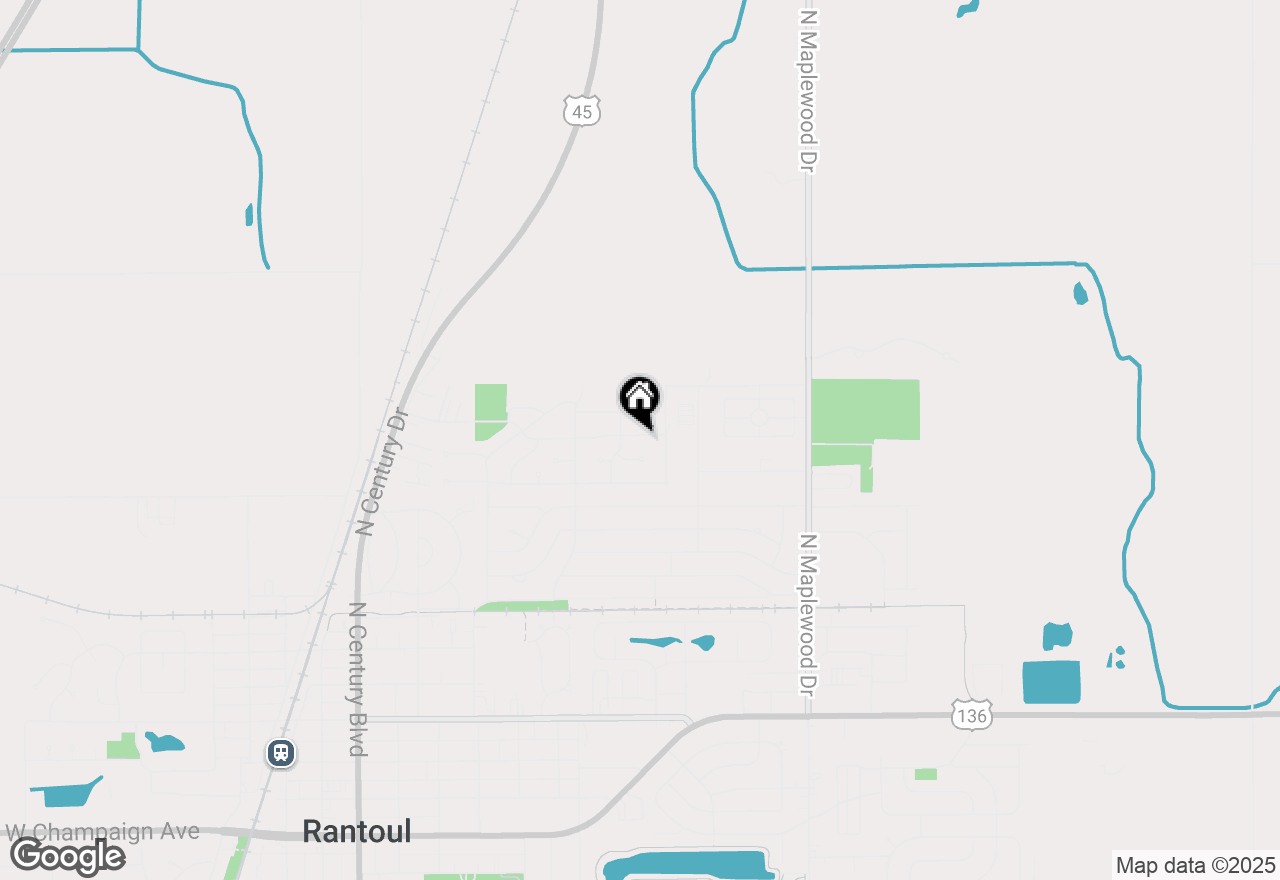 Map of 1058 North Drive, Rantoul, IL 61866