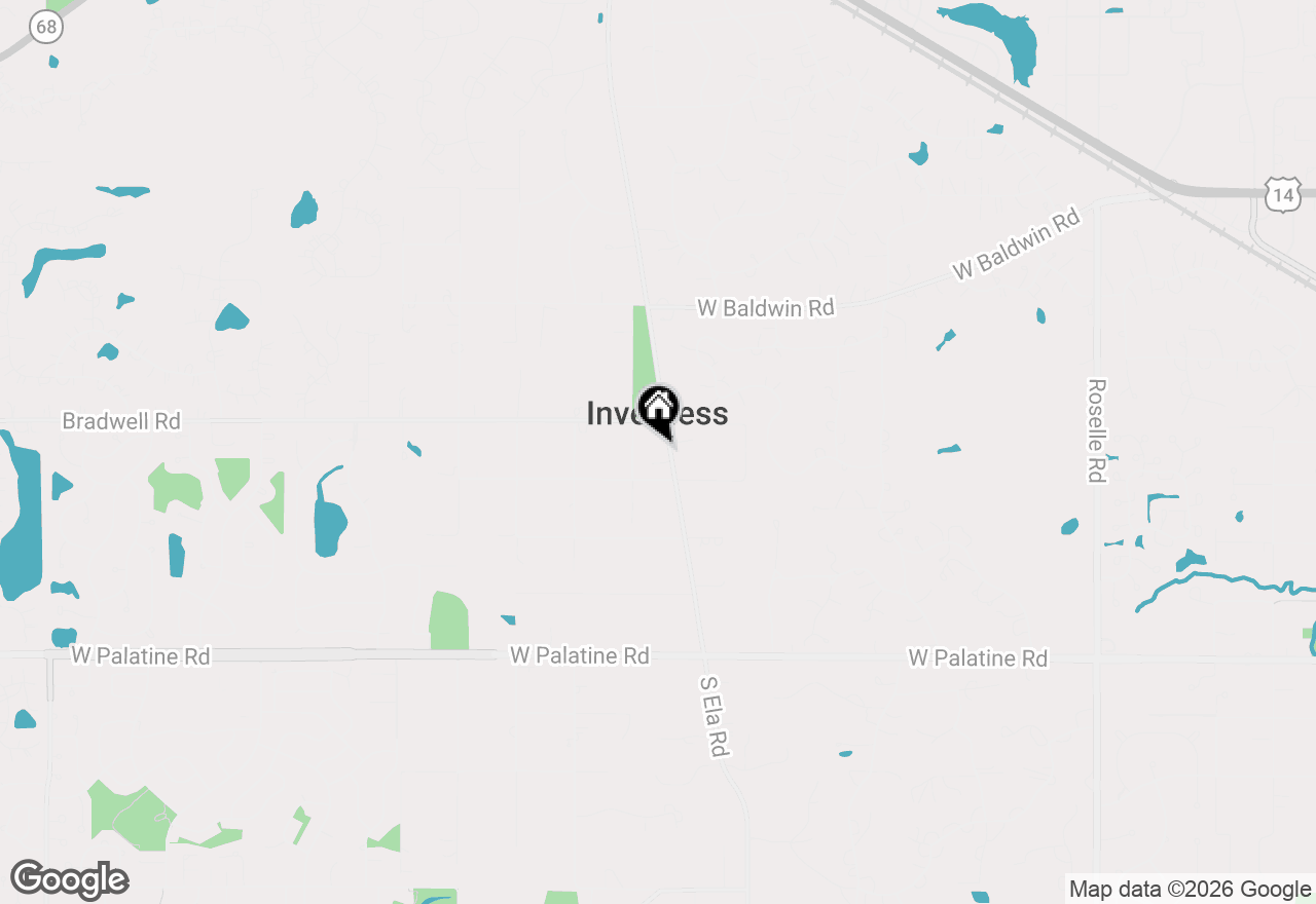 Map of 354 Ela Road, Inverness, IL 60067