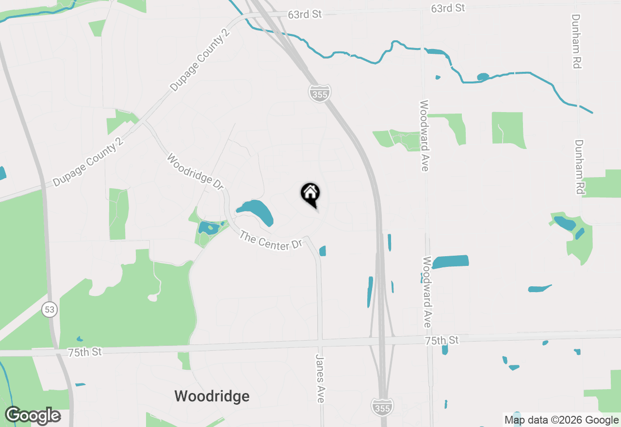 Map of 2404 Danbury Drive #B1, Woodridge, IL 60517