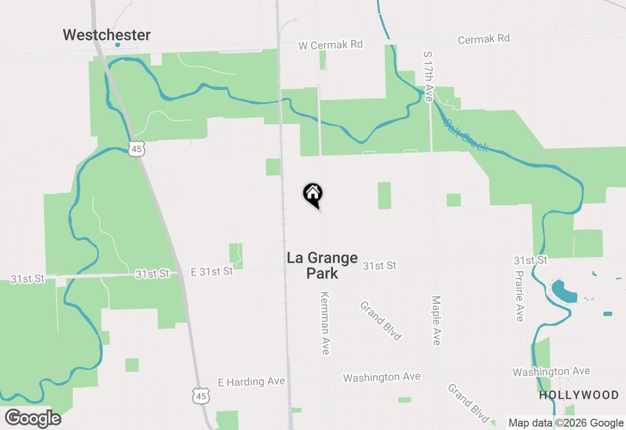 Map of (Address confidential), La Grange Park, Illinois 60526