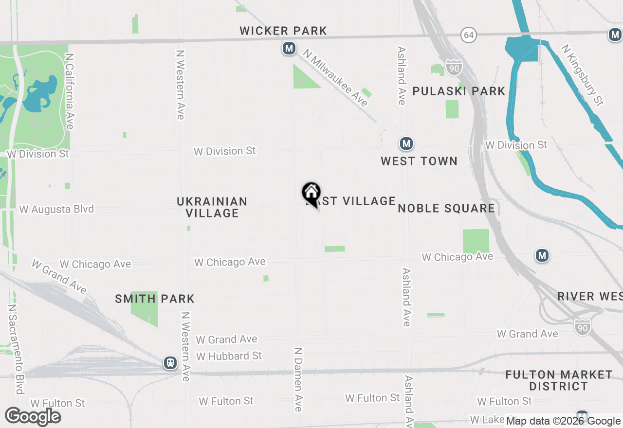 Map of 941 N Winchester Avenue #1, Chicago, IL 60622