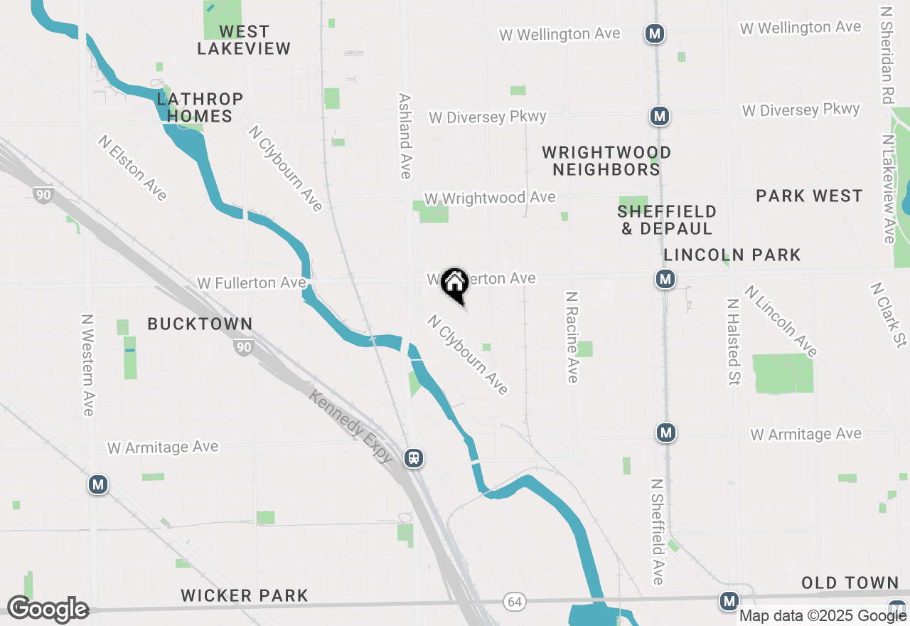 Map of 2307 N Greenview Avenue #3, Chicago, IL 60614