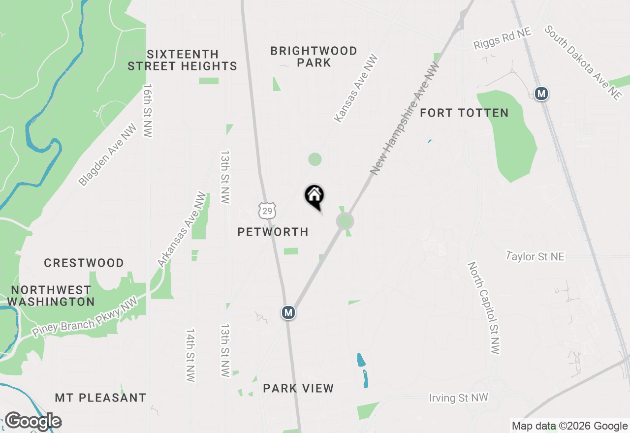 Map of 4320 7th Street Nw #1, Washington, DC 20011