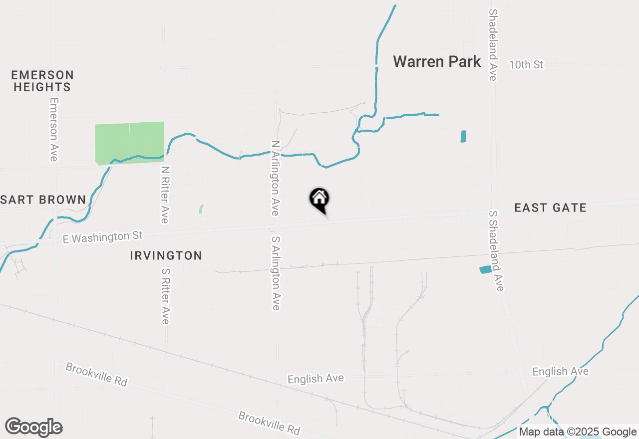 Map of 6138 E Washington Street, Indianapolis, IN 46219