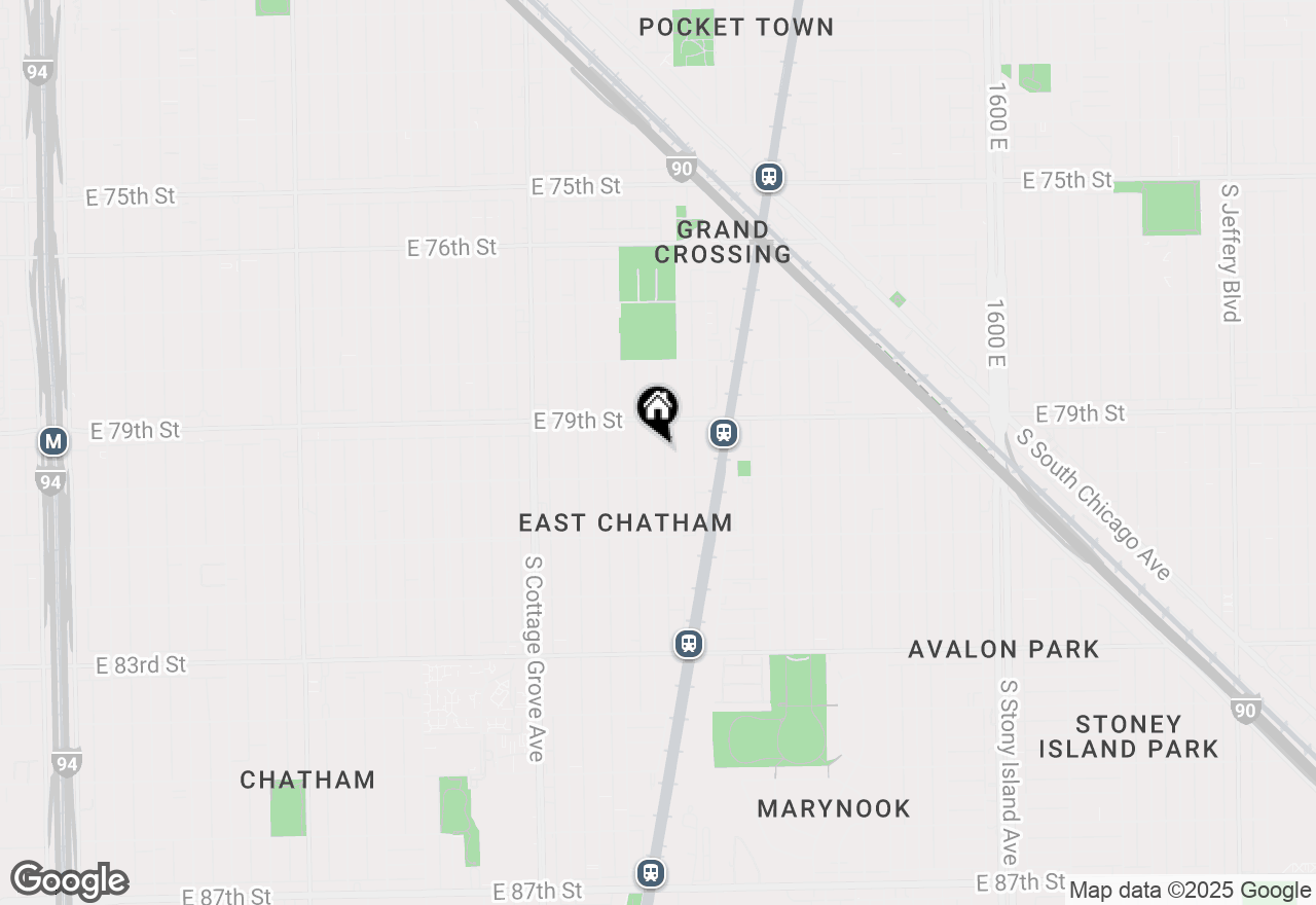 Map of (Address confidential), Chicago, Illinois 60619