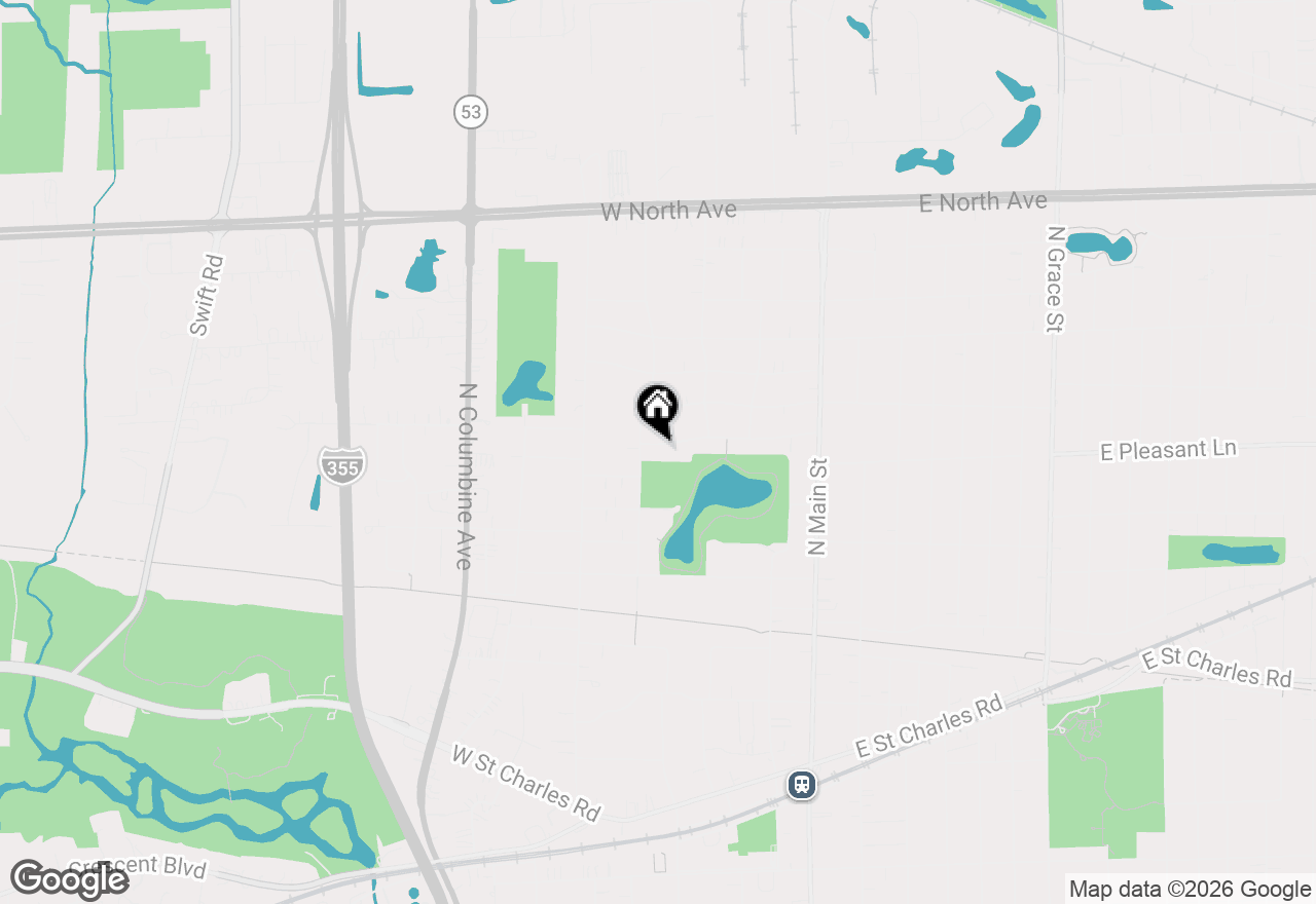 Map of (Address confidential), Lombard, Illinois 60148