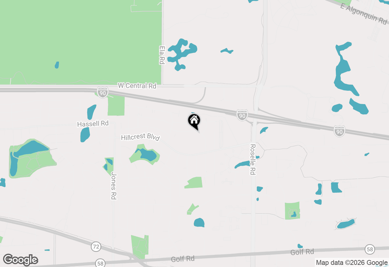 Map of 345 W Newport Road, Hoffman Estates, IL 60169