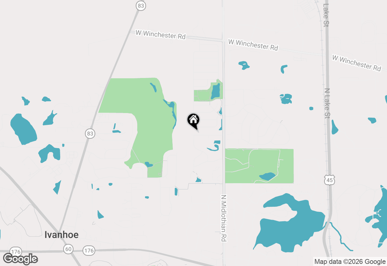 Map of 1154 Timber Pass, Mundelein, IL 60060