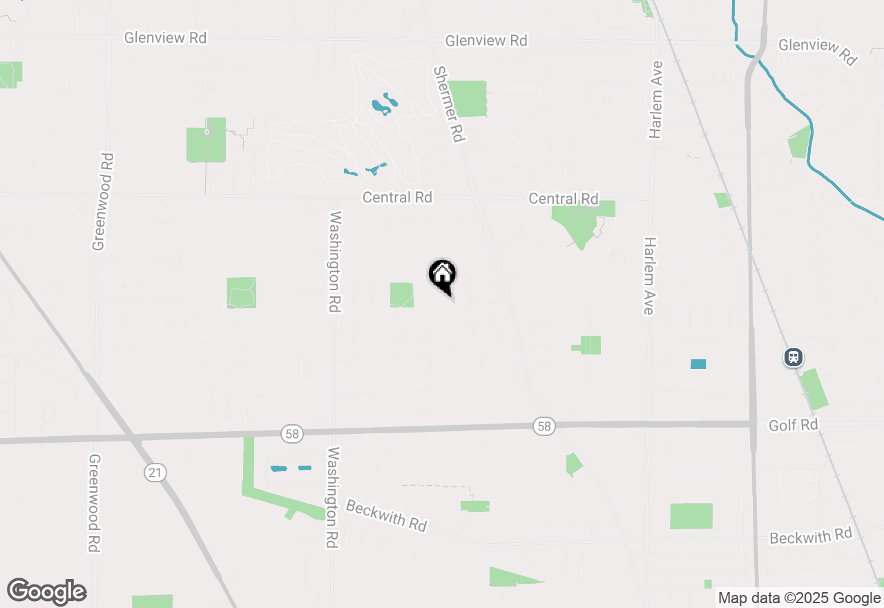 Map of 304 Fernwood Lane, Glenview, IL 60025